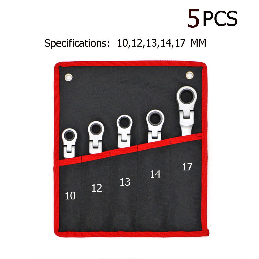 12-Piece Movable Head Ratchet Wrench Set – Dual-Ended, Metric, Chrome Vanadium Steel 🛠️