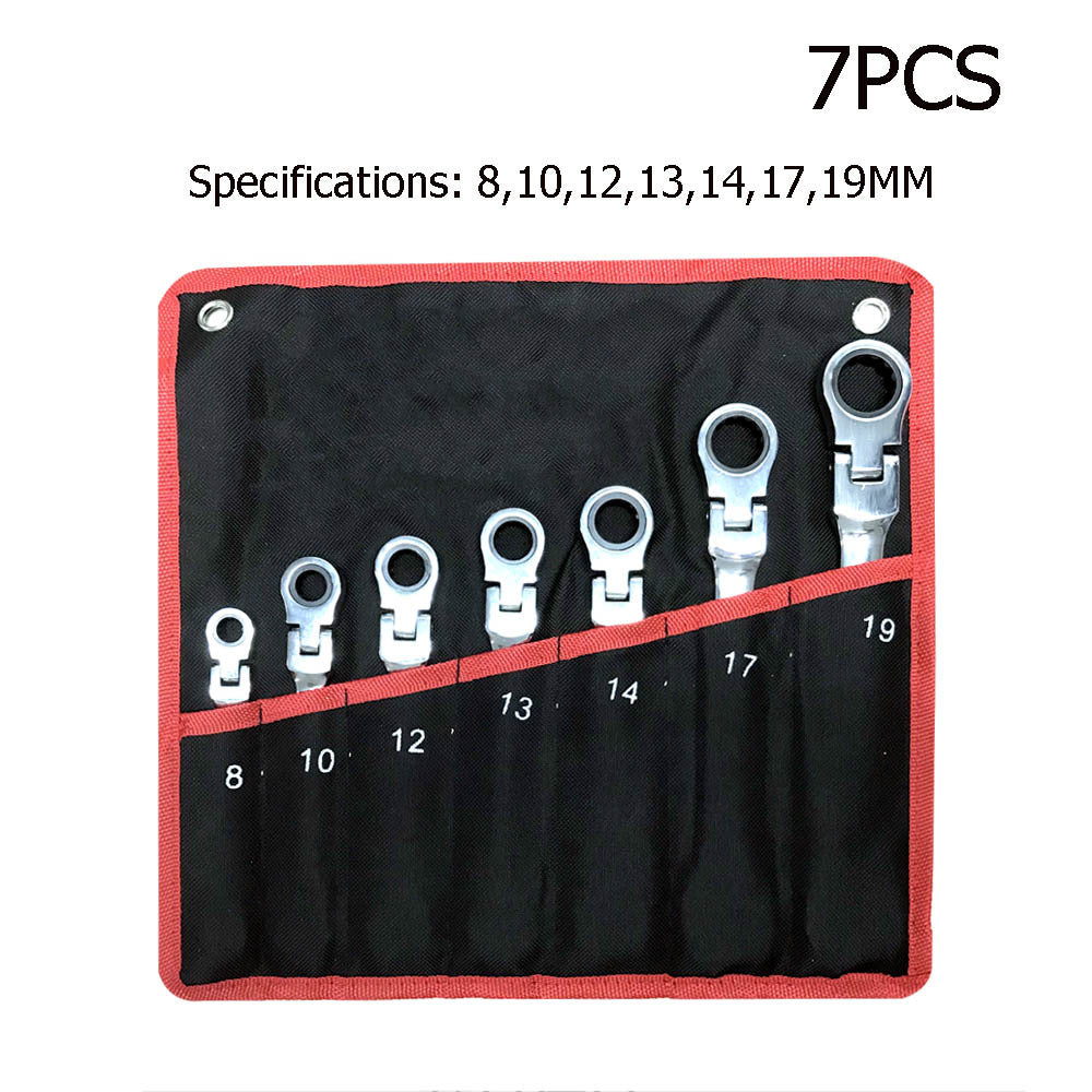 12-Piece Movable Head Ratchet Wrench Set – Dual-Ended, Metric, Chrome Vanadium Steel 🛠️