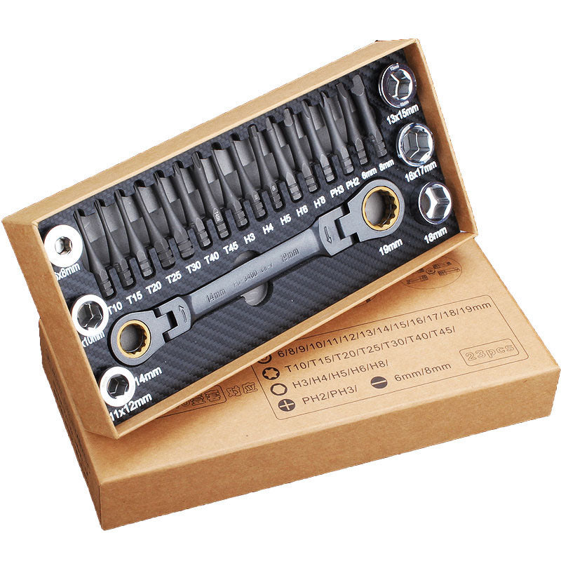 Multi-Angle Ratchet Wrench Screwdriver Set – 46-in-1 Precision Socket & Bit Kit 🛠️