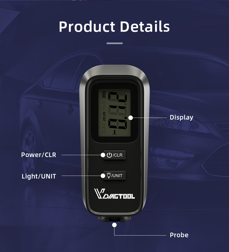 Automotive Paint Coating Thickness Gauge - AutoBits