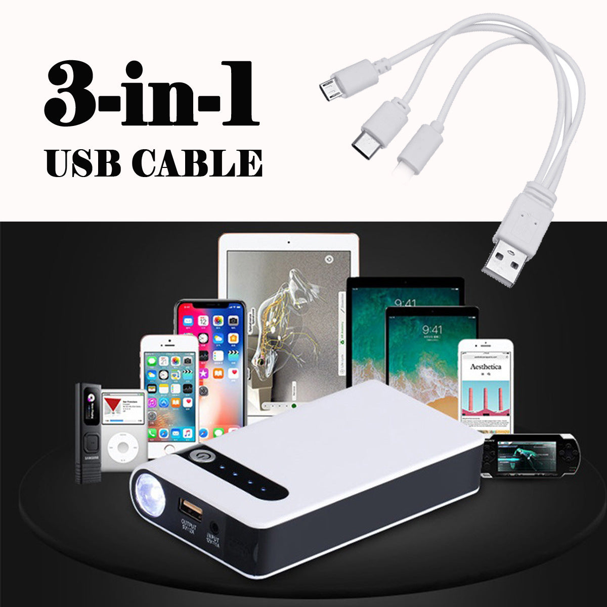 USB Jumper Box & Power Bank – Portable Battery Charger - AutoBits