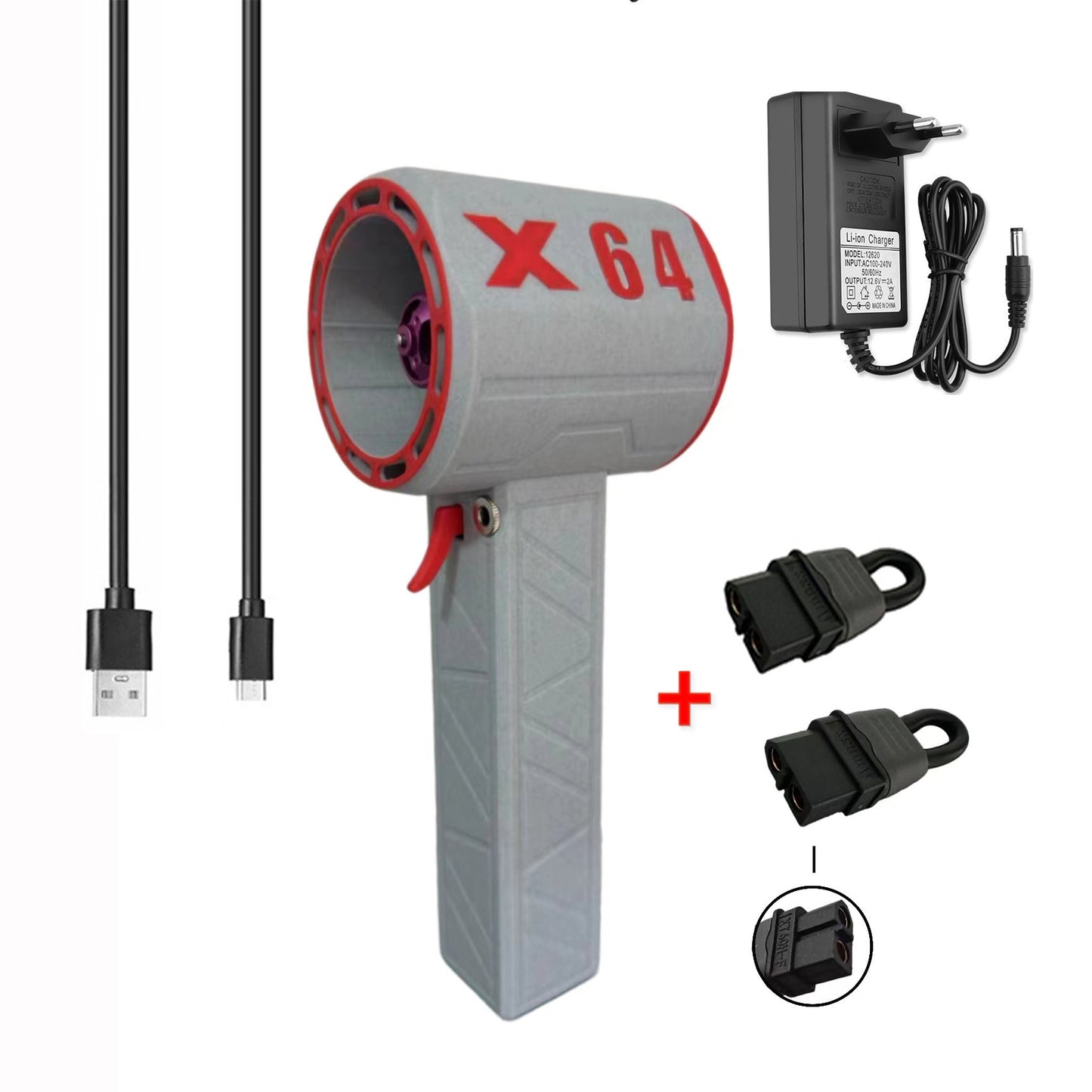 Turbo Fan Hair Dryer & Car Wash – 1400g Wind Power, Portable