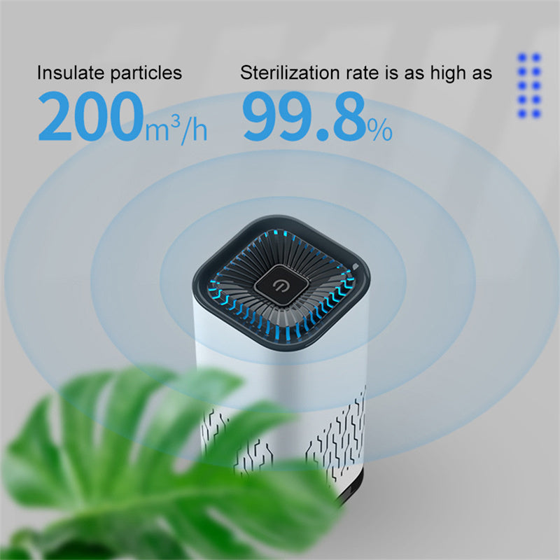 Portable Negative Ion Air Purifier – Removes Dust, Smoke & Odors for Home & Car - AutoBits