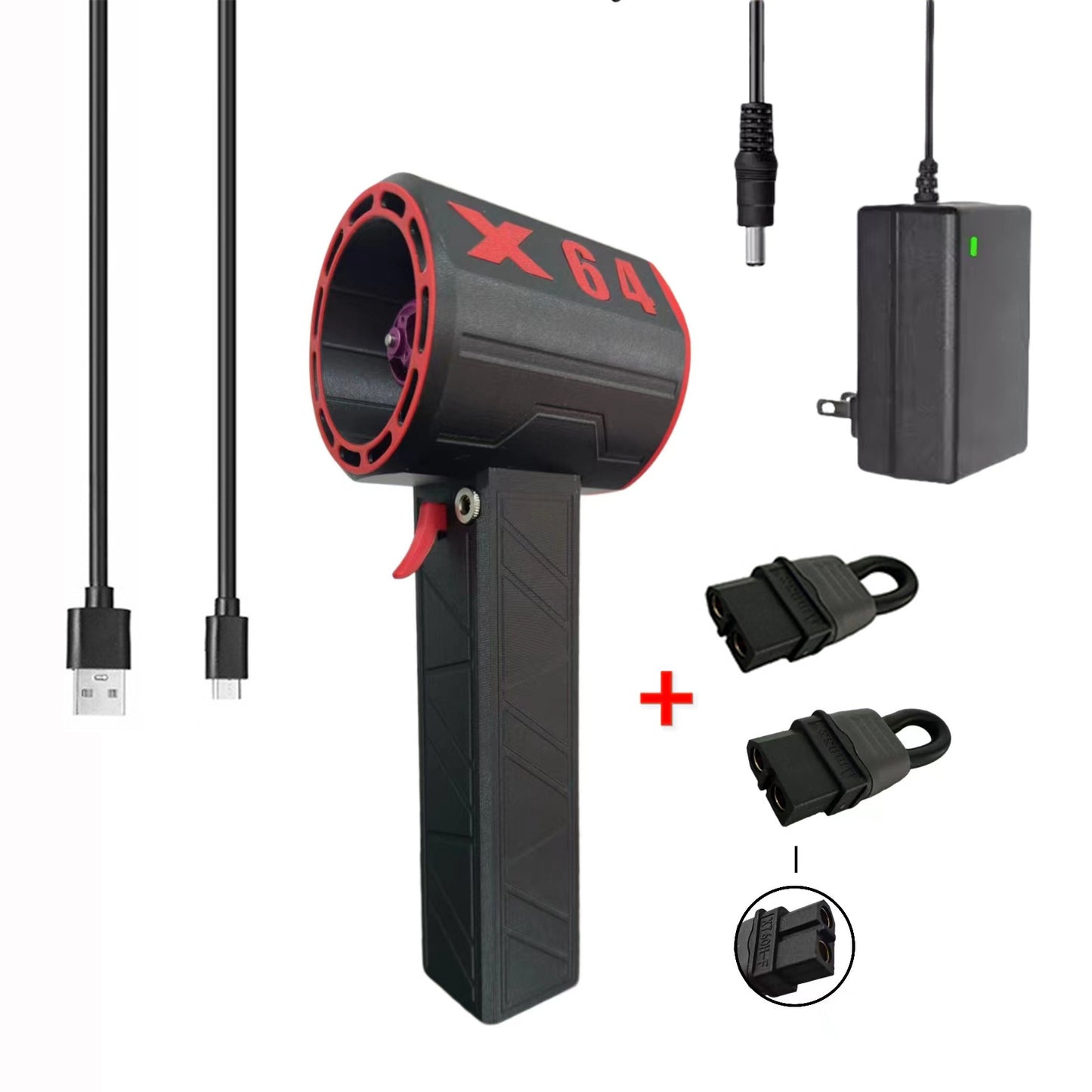 Turbo Fan Hair Dryer & Car Wash – 1400g Wind Power, Portable