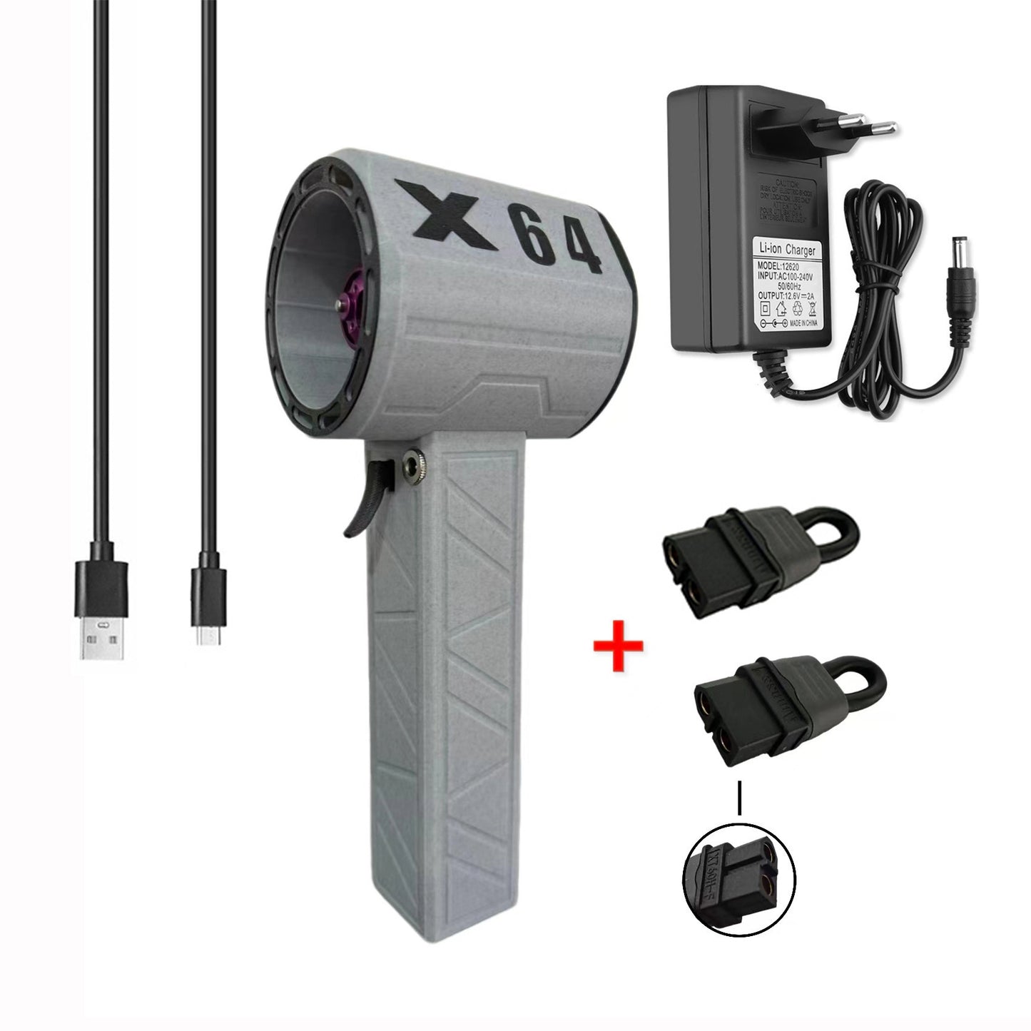 Turbo Fan Hair Dryer & Car Wash – 1400g Wind Power, Portable