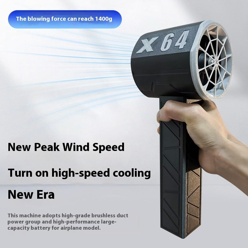 Turbo Fan Hair Dryer & Car Wash – 1400g Wind Power, Portable