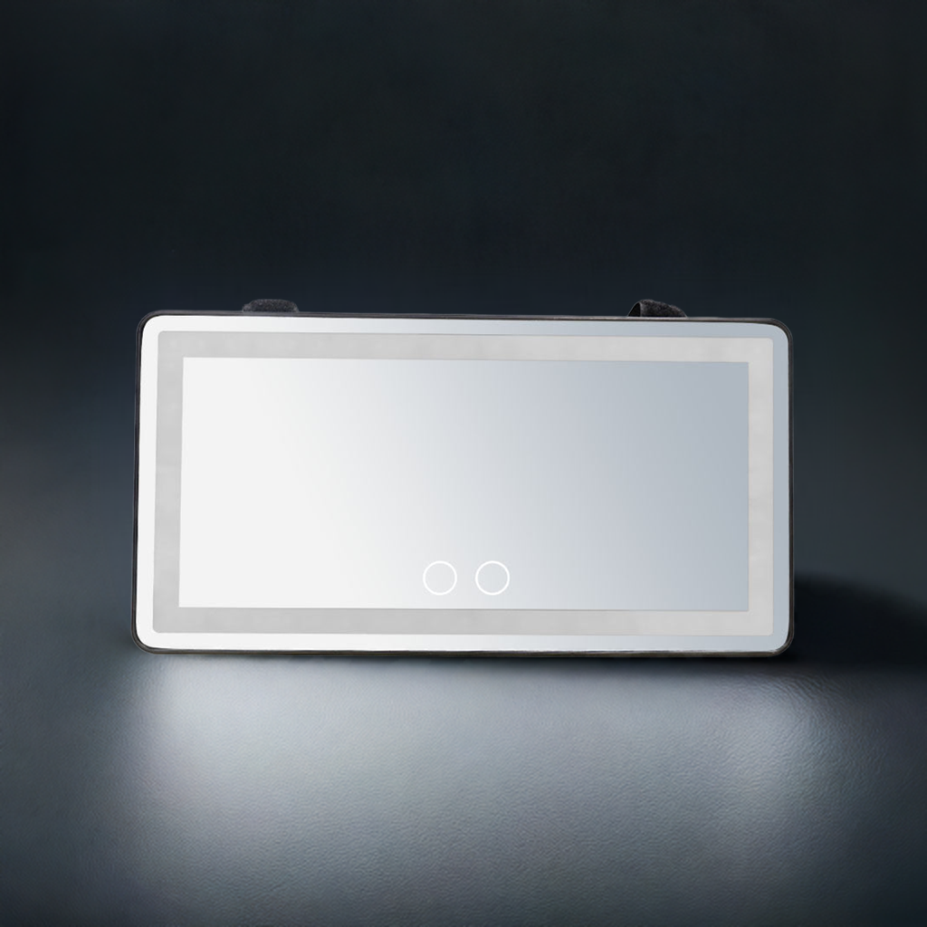Car LED High-Definition Makeup Mirror with Three-Color Adjustable Lighting - AutoBits