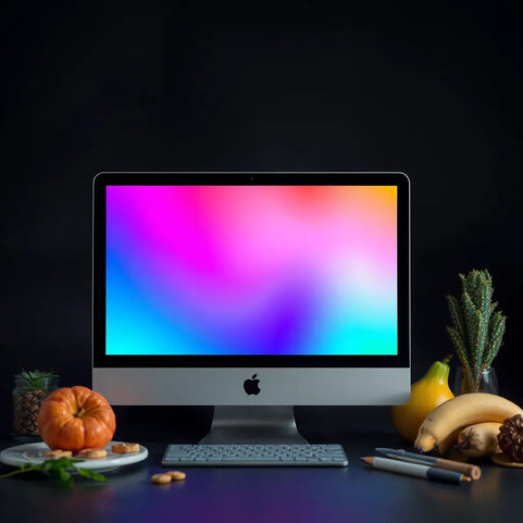 Close-up of a modern display showing vivid RGB colors with sharp, clear detail