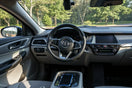 Modern car interior with stylish accessories like ambient lighting and floor mats