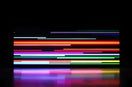 RGB scrolling screen displaying smooth animated colors and horizontal light motion on a dark background