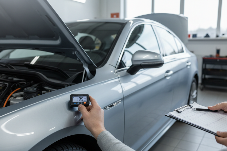 How to Tell If a Used Car Has Been Repainted: Paint Thickness Guide