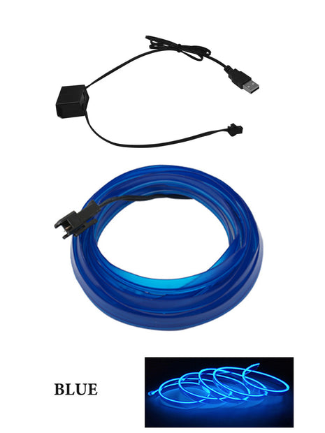AutoBitStore™ LED Car Interior Strip – 10 Vibrant Colors, USB/12V Plug & Play!