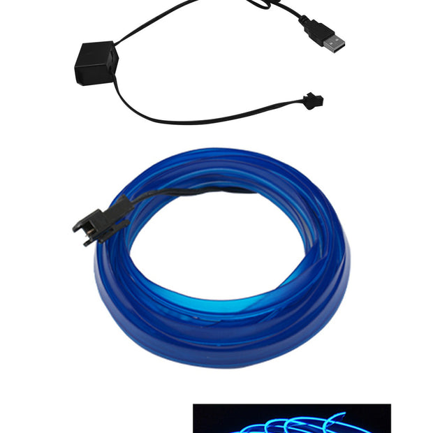 AutoBitStore™ LED Car Interior Strip – 10 Vibrant Colors, USB/12V Plug & Play!