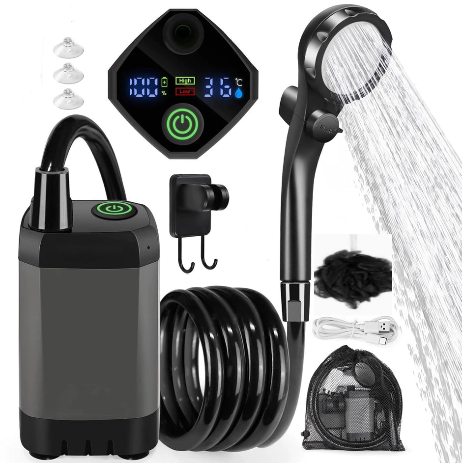Outdoor Camping Electric Shower – Portable Car Wash & Travel Water Pump