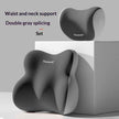 AutoBits™ Car Memory Foam Headrest & Lumbar Support Pillow | Ergonomic Neck & Back Cushion for All Vehicles