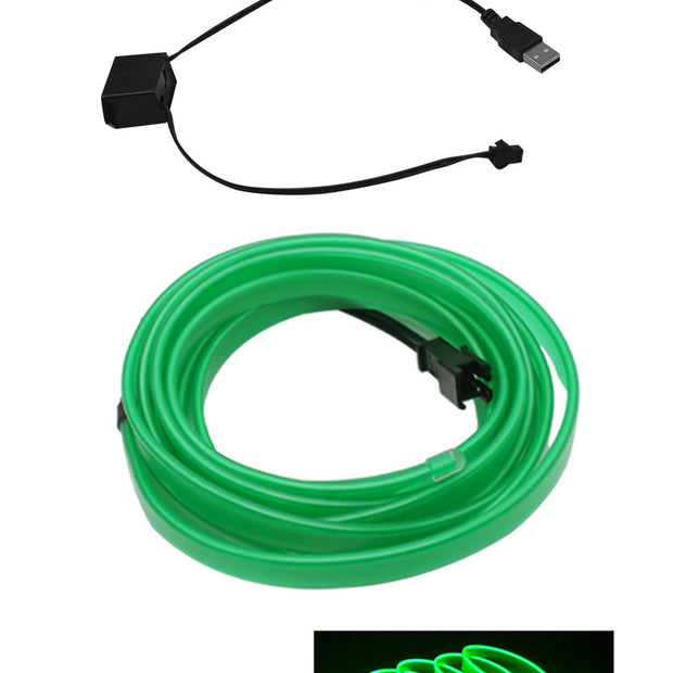 AutoBitStore™ LED Car Interior Strip – 10 Vibrant Colors, USB/12V Plug & Play!