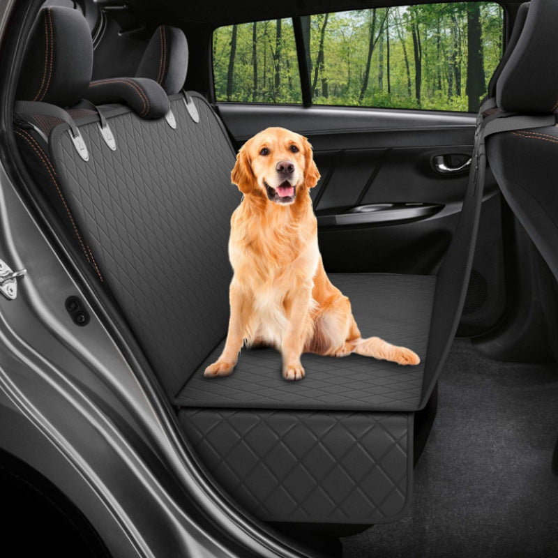 Dog Car Seat Cover: Mesh Hammock with Zipper and Pocket