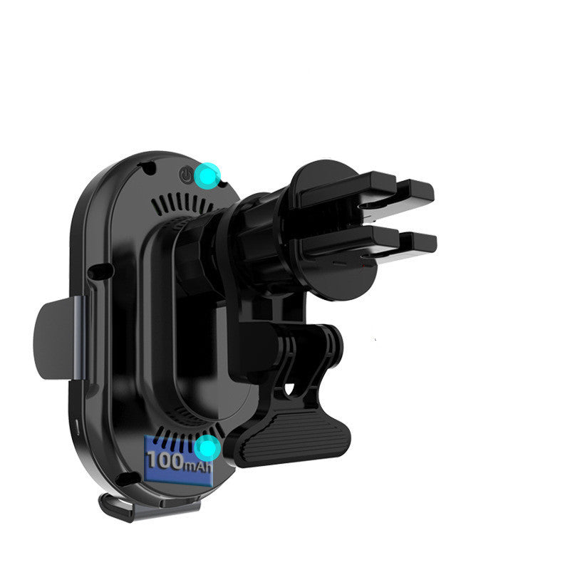 Black cell phone holder, vent mount, 100mAh.