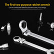 12-Piece Movable Head Ratchet Wrench Set – Dual-Ended, Metric, Chrome Vanadium Steel 🛠️