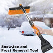 Car Cleaning Brush & Ice Scraper – Detachable Snow Shovel & Extendable Windshield Brush - AutoBits