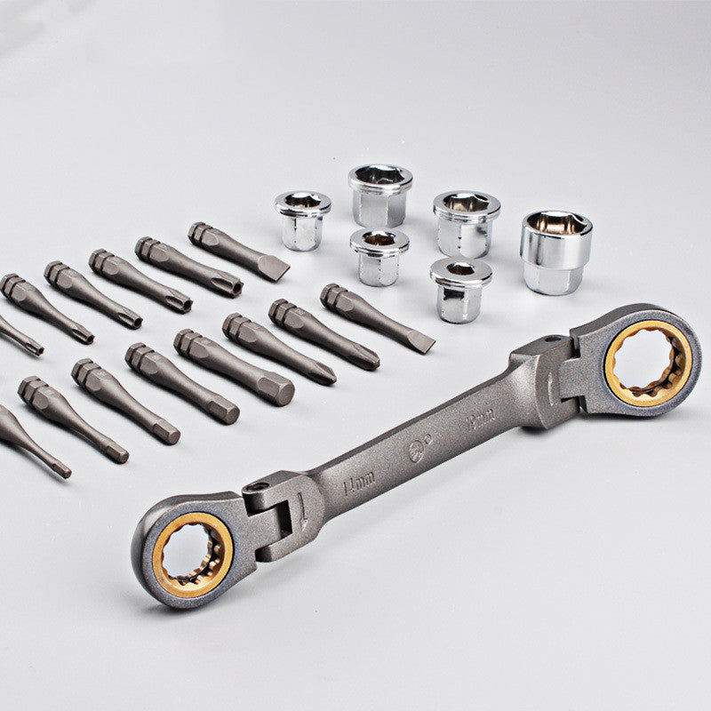 Multi-Angle Ratchet Wrench Screwdriver Set – 46-in-1 Precision Socket & Bit Kit 🛠️