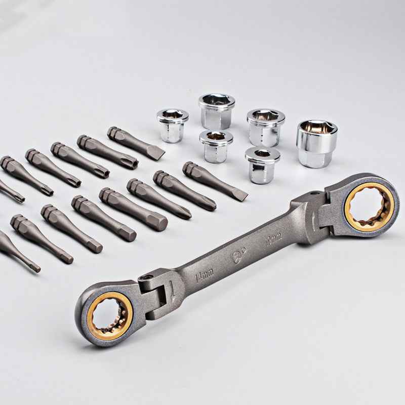 Multi-Angle Ratchet Wrench Screwdriver Set – 46-in-1 Precision Socket & Bit Kit 🛠️