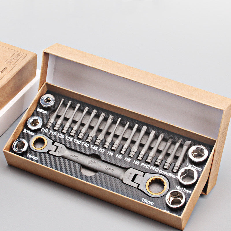 Multi-Angle Ratchet Wrench Screwdriver Set – 46-in-1 Precision Socket & Bit Kit 🛠️