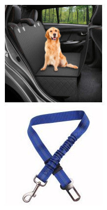 Dog Car Seat Cover: Mesh Hammock with Zipper and Pocket