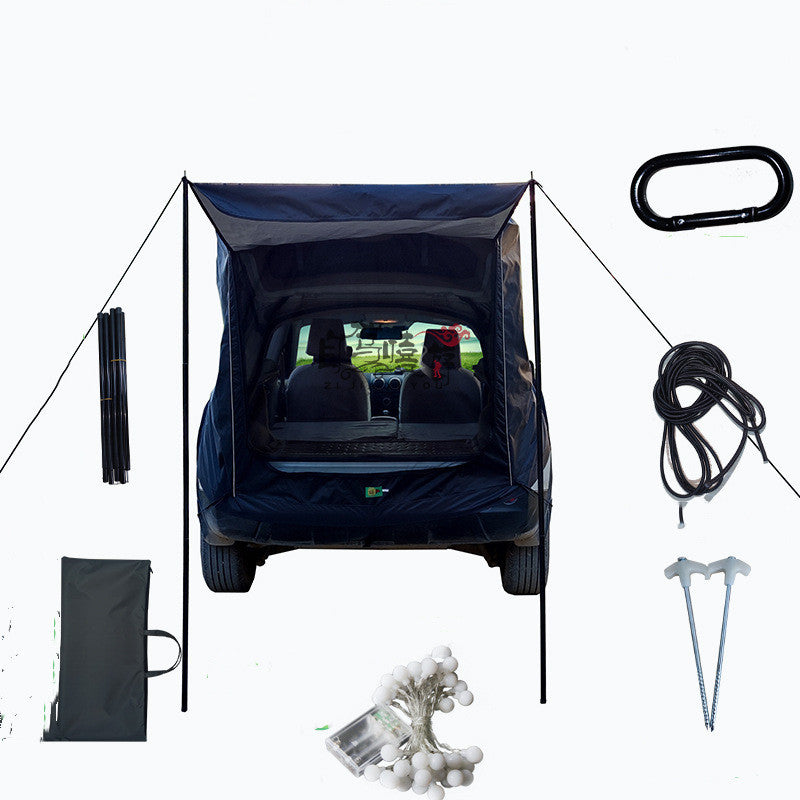 Car Trunk Extension Tent – Rear Car Cargo Cover & Outdoor Tailgate Shelter