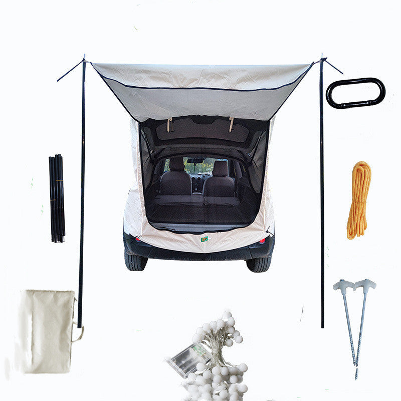 Car Trunk Extension Tent – Rear Car Cargo Cover & Outdoor Tailgate Shelter