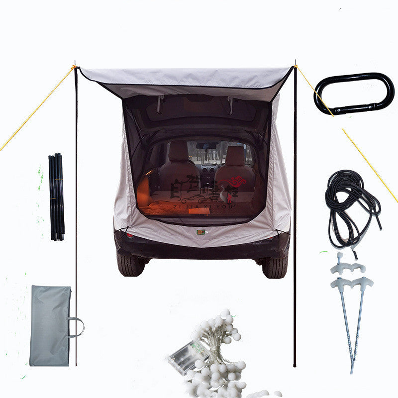 Car Trunk Extension Tent – Rear Car Cargo Cover & Outdoor Tailgate Shelter