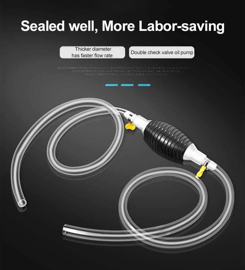 Manual Fuel Transfer Pump: Oil, Gasoline, and Tank Suction Pipe - AutoBits