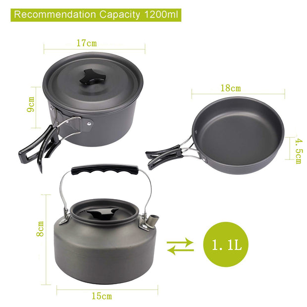 Portable Outdoor Camping Cooker Kettle – Lightweight Travel Pot