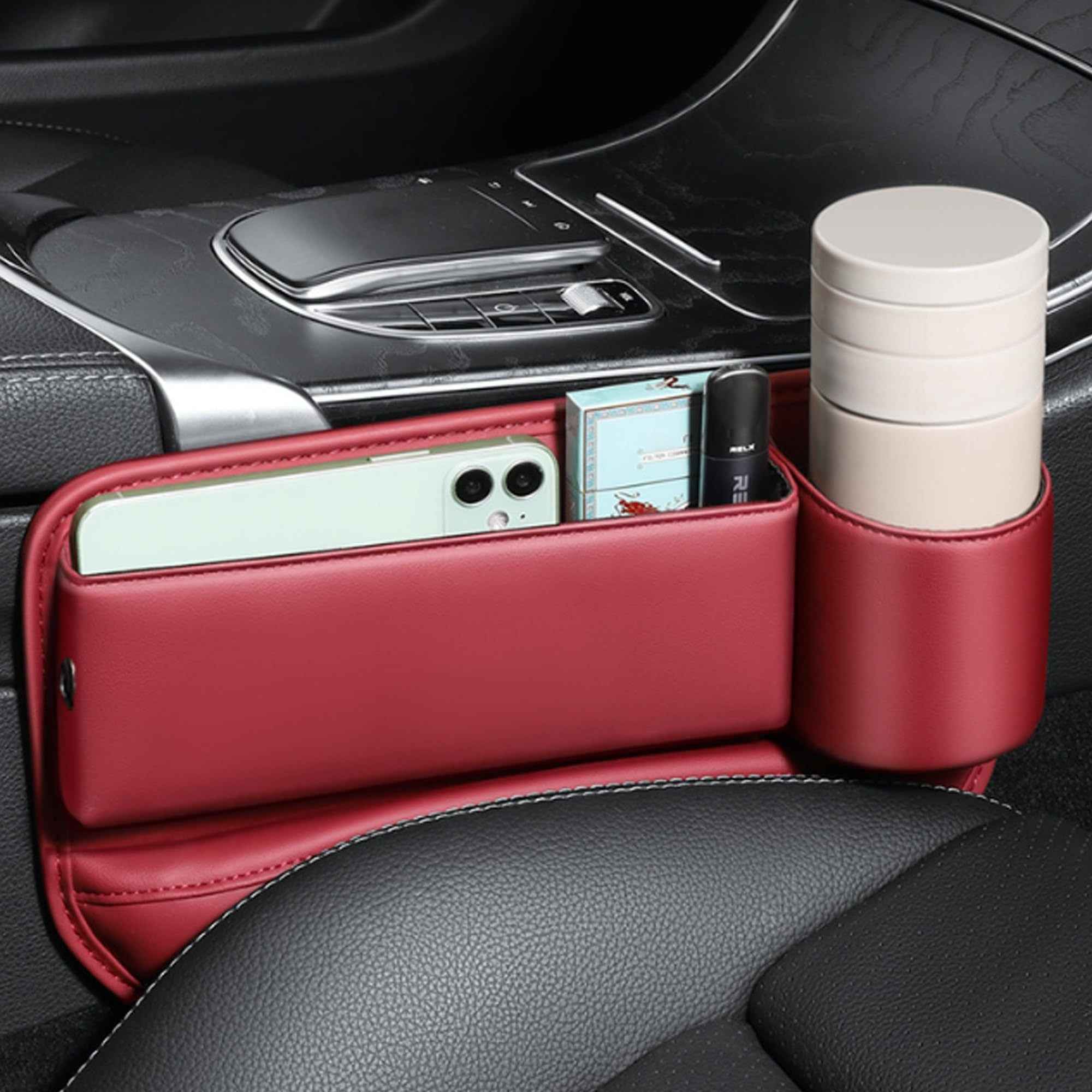Car Seat Gap Filler & Organizer – Stops Keys, Phones & Sunglasses Falling | Driver & Passenger Side