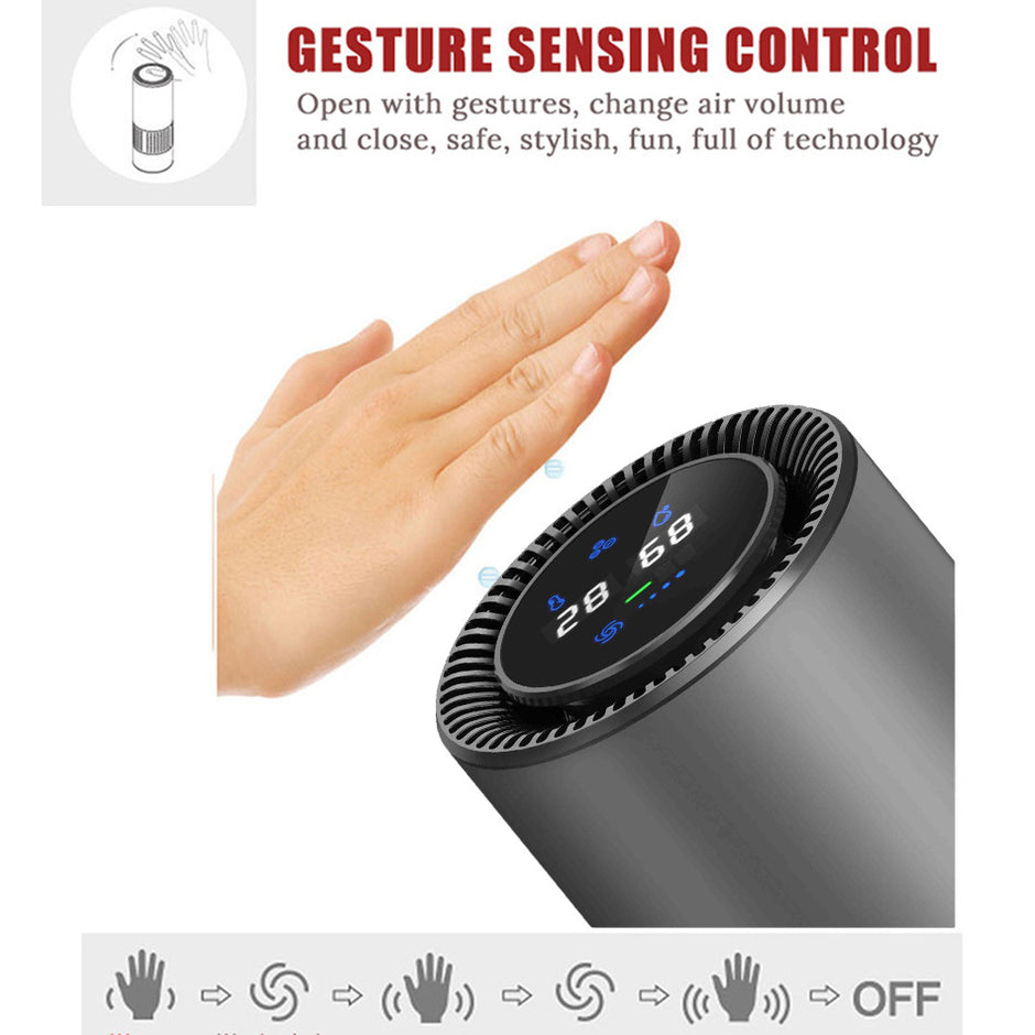 Smart HEPA Car Air Purifier with TVOC Detection – Breathe Clean, Drive Fresh - AutoBits