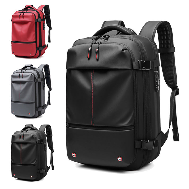 Men's Business Travel Backpack – Multifunctional, Large-Capacity Computer Bag with Vacuum Compression