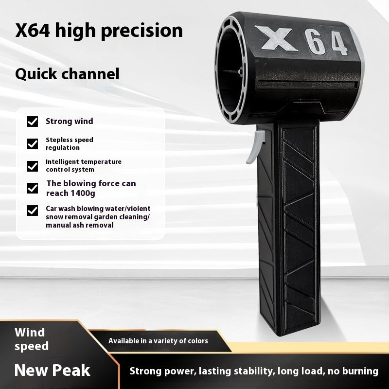 Turbo Fan Hair Dryer & Car Wash – 1400g Wind Power, Portable