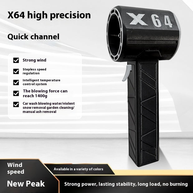 Turbo Fan Hair Dryer & Car Wash – 1400g Wind Power, Portable