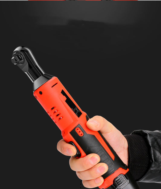 "Rechargeable electric ratchet wrench with 12V lithium battery for high torque performance"

