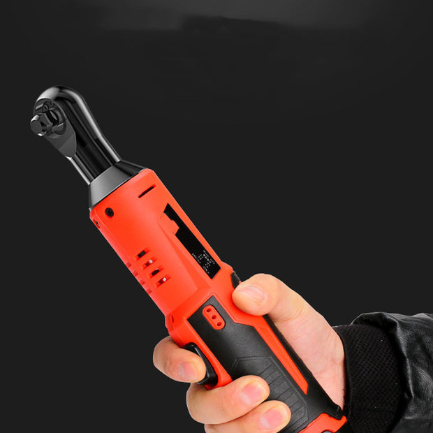 "Rechargeable electric ratchet wrench with 12V lithium battery for high torque performance"

