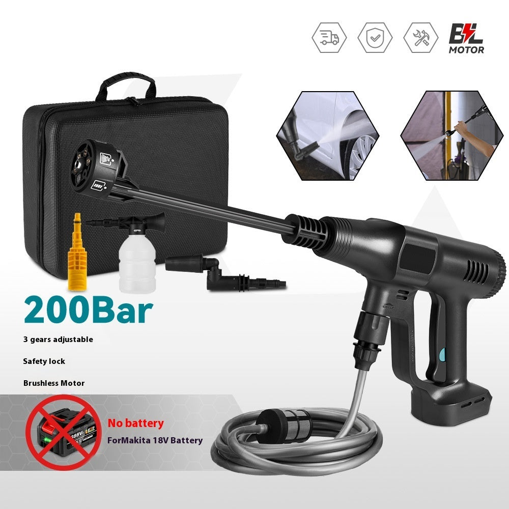 High Pressure Brushless Car Wash Water Gun – Electric Power Washer for Home & Vehicle Cleaning