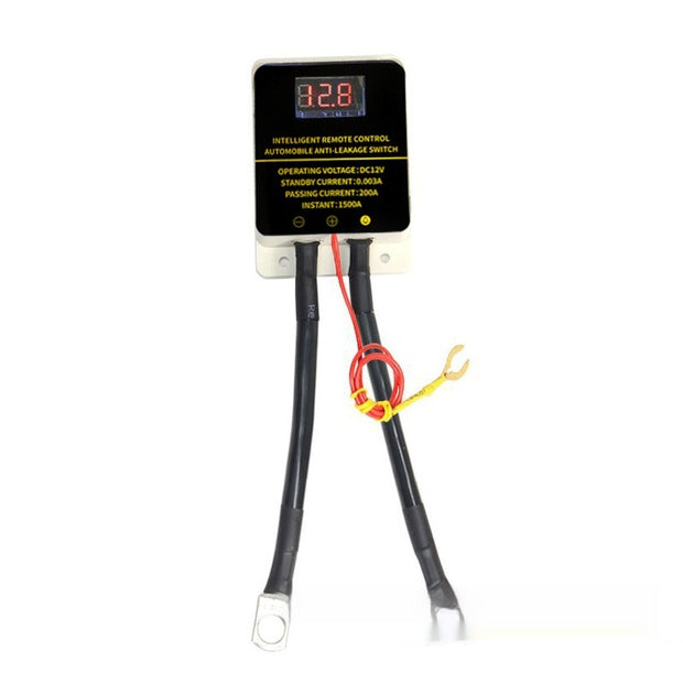 AutoBits™ 12V Car Battery Leakage Protection Device | Digital Display + Remote Control