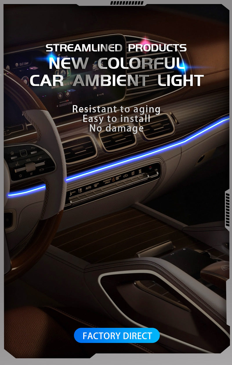 AutoBitStore™ Music Rhythm Car LED Strip – 64 Colors + APP & Voice Control!