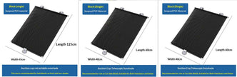 Car Sunshade – Retractable PVC Sun Visor | Black Halftone Dots | Universal Fit