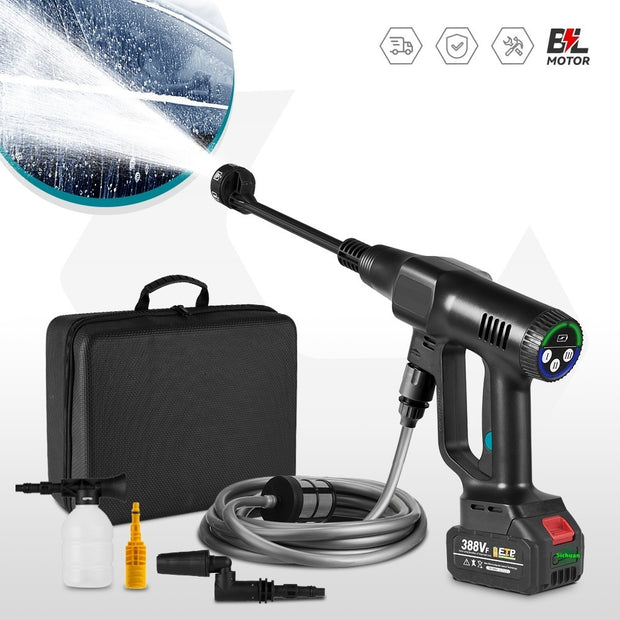 High Pressure Brushless Car Wash Water Gun – Electric Power Washer for Home & Vehicle Cleaning