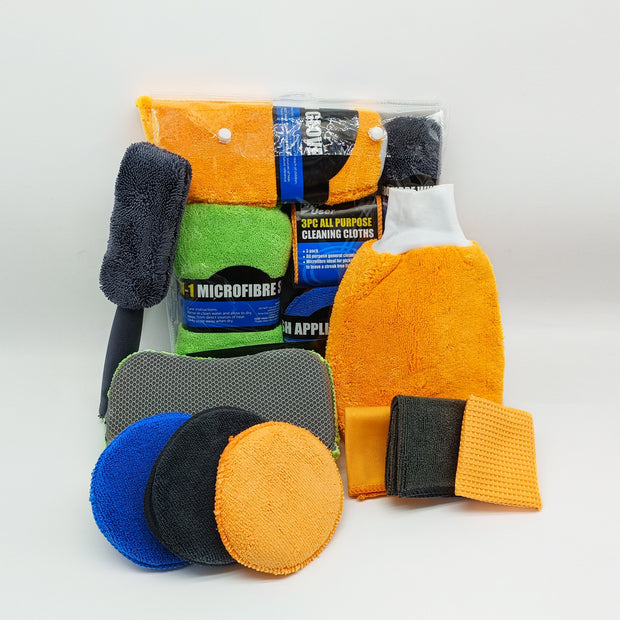 Premium 9-Piece Car Cleaning Kit – Ultimate Shine & Care - AutoBits