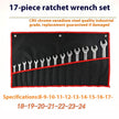 12-Piece Movable Head Ratchet Wrench Set – Dual-Ended, Metric, Chrome Vanadium Steel 🛠️