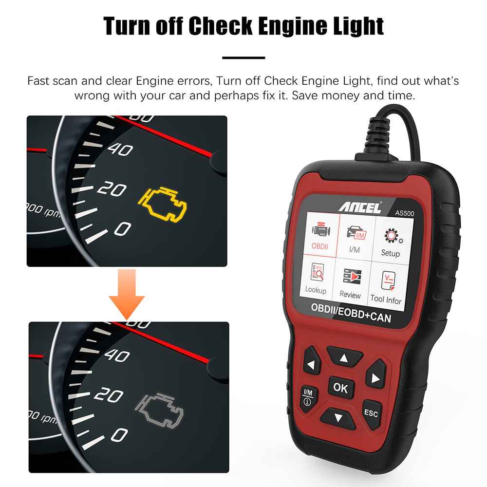 AutoBits™ OBD2 Car Diagnostic Scanner | Professional Engine Code Reader with 2.8