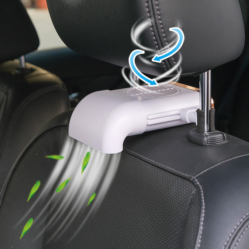 Magnetic Car Fan Silent Cooling Wireless Charging USB 3-Speed Adjustable Universal