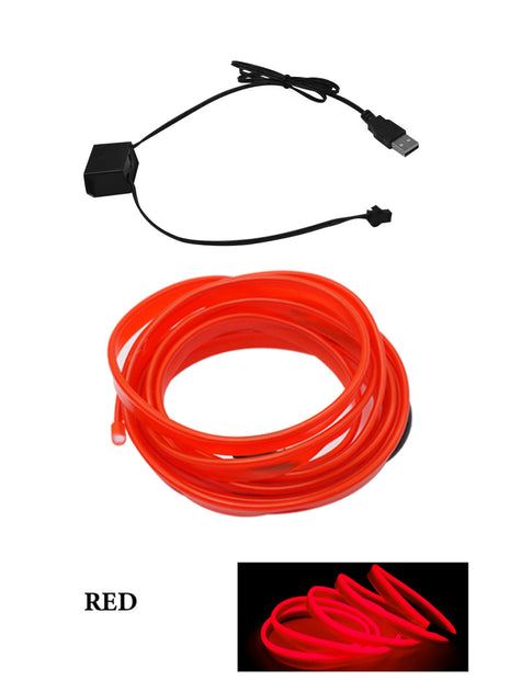AutoBitStore™ LED Car Interior Strip – 10 Vibrant Colors, USB/12V Plug & Play!